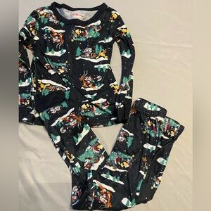 Disney Unisex Boy Girl 5T Christmas Pajama Mickey Mouse Minnie Daisy Goofy Pluto